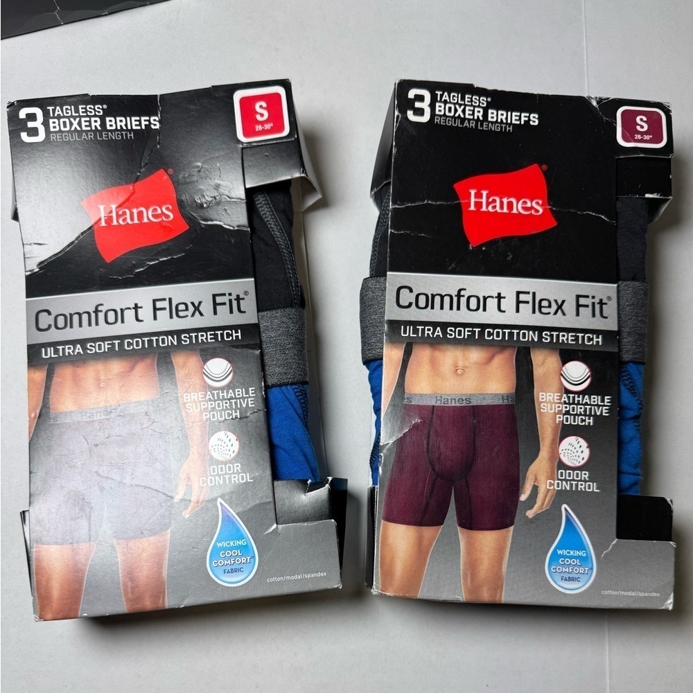 Hanes Men's Comfort Flex Fit Ultra Soft Cotton Stretch Boxer Briefs